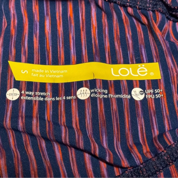 š„3 for$50š„LolĆ« | ZipUp Athletic Jacket UPF 50+ Navy/Striped | Small | EUC - Picture 4 of 5